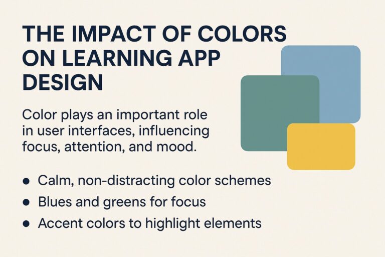The Impact of Colors on Learning App Design
